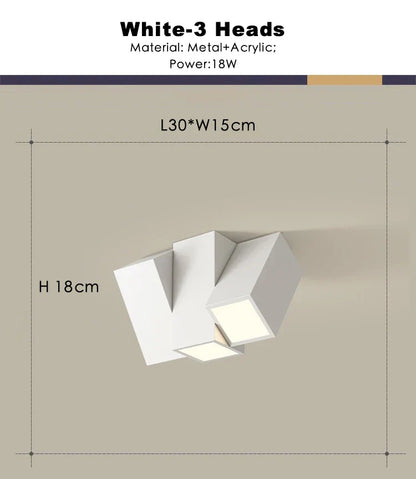 DecorBites™ كشاف سقف LED مربع قابل للتعتيم بقوة 22 واط للإضاءة الداخلية