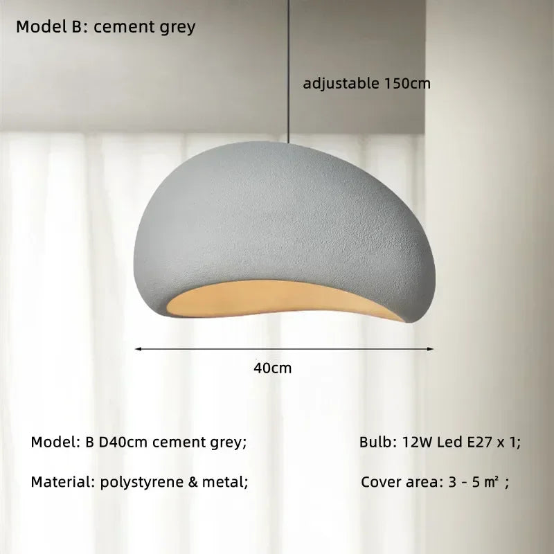 DecorBites™ Japanese Style Wabi-sabi LED Pendant Chandelier for Living, Dining, or Bar Decoration