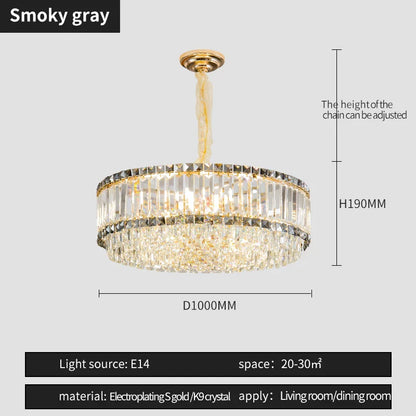 DecorBites™ French Crystal Chandelier for Living Room, Dining Room, and Master Bedroom