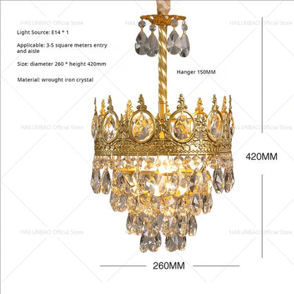 DecorBites™ Crystal Chandelier: Modern Luxury Lighting for Dining, Bedroom, and Living Room