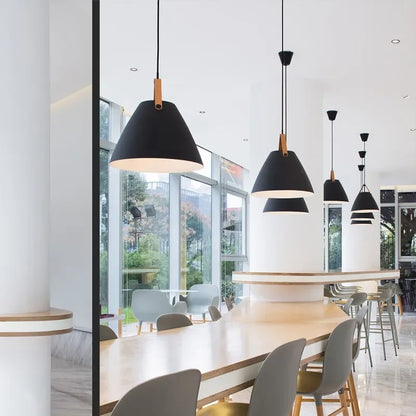 Scandinavian Painted Metal Pendant Light