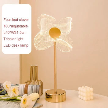 DecorBites™ Butterfly Gold Acrylic LED Desk Lamp for Artful Living Room Night Light