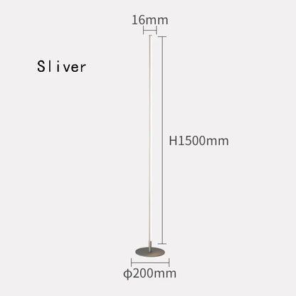 DecorBites™ Gold LED Floor Lamp Minimalist Modern Design for Living Room & Bedroom