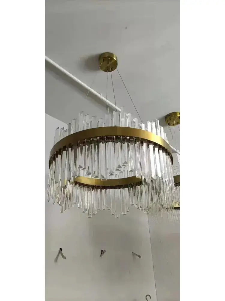 DecorBites™ Crystal Pendant Chandelier for Home Decor