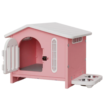 DecorBites™ Breathable Four Seasons Dog House for Indoor Balcony, Patio, Living Room, or Garden
