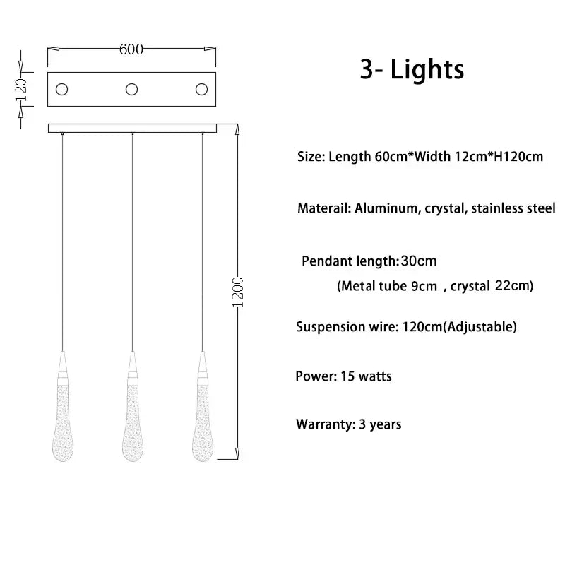 Gold Crystal Staircase Fixture