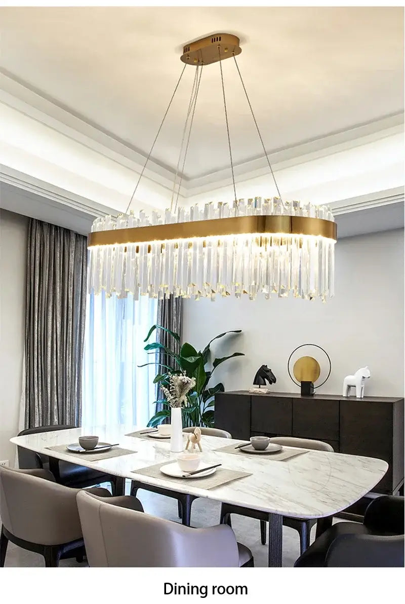 DecorBites™ Crystal Pendant Chandelier for Home Decor