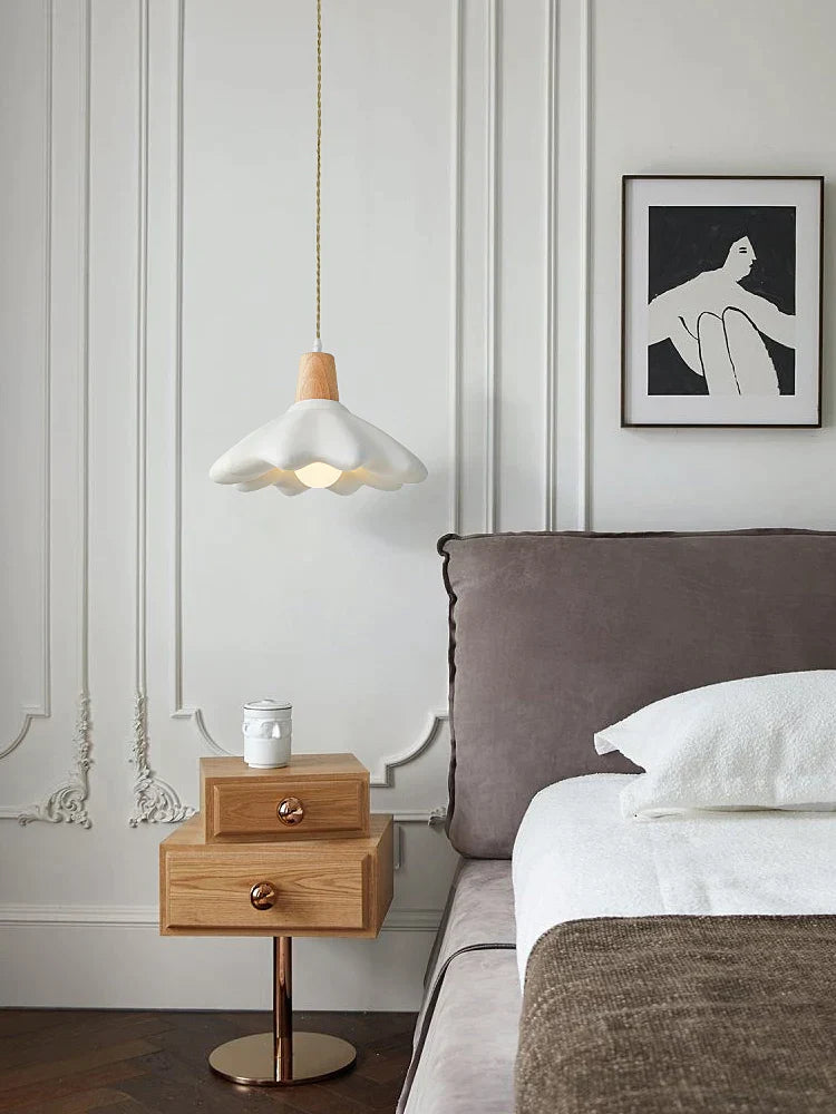 Lámpara de araña LED estilo crema DecorBites™ para restaurante, bar y dormitorio