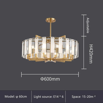 DecorBites™ Glass Restaurant Chandelier: Modern Luxury Led Lighting Fixture for Living Room Home Decor