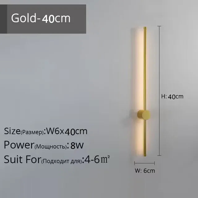 DecorBites™ LED Strip Wall Lamp for Creative Staircase Aisle Background Wall Lights