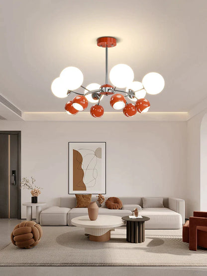 Lámpara colgante DecorBites™ color crema para sala de estar, estilo restaurante Magic Bean, luz medieval para dormitorio