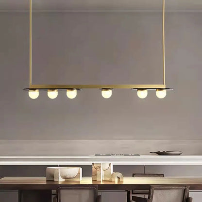 DecorBites™ Gray Glass LED Chandeliers: Modern Art Deco Lighting for Dining Room, Kitchen & Parlor