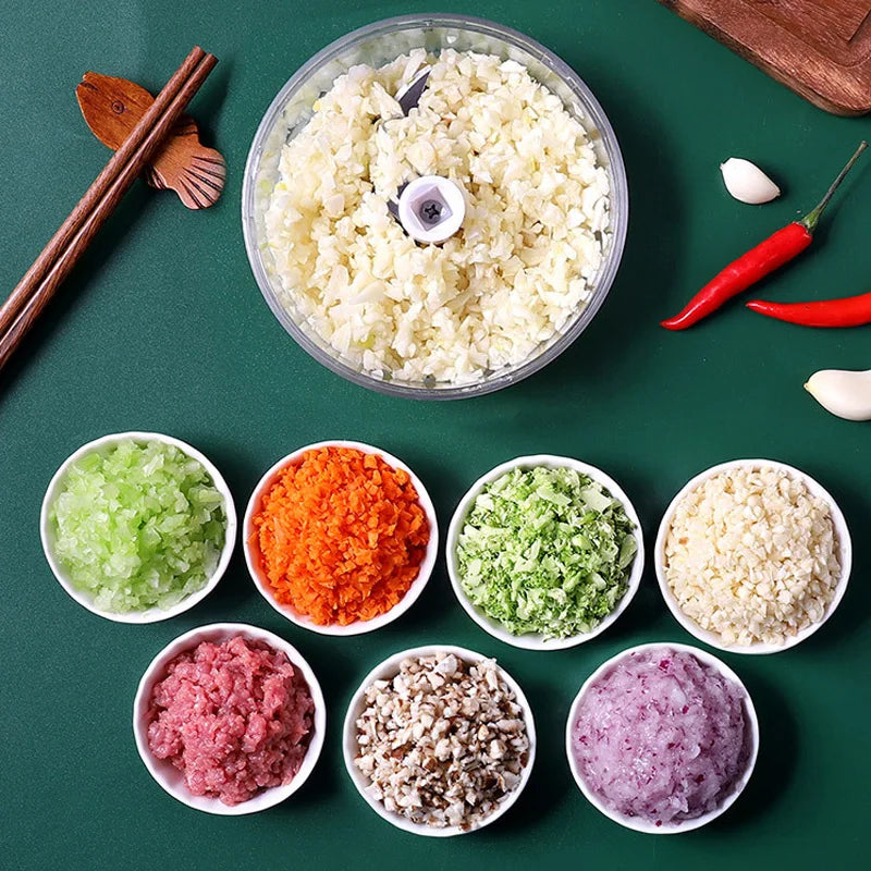 Decorbites™ Cocina Picadora Trituradora Cortadora de Ajo Jengibre Carne Vegetales