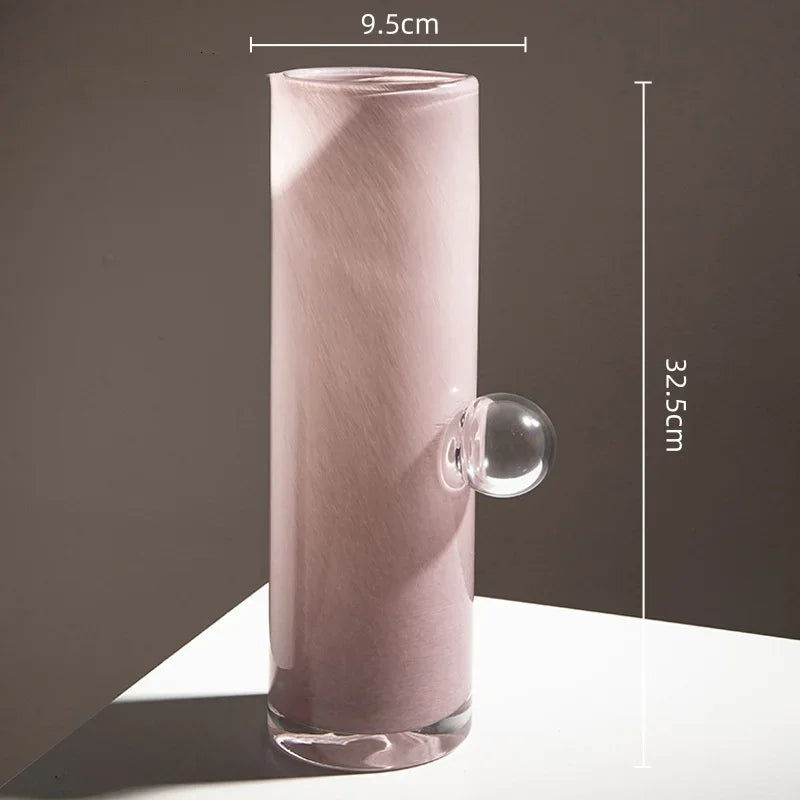 DecorBites™ Glass Vase Geometric Sphere Fruit Bowl Storage Container for Flowers and Accessories