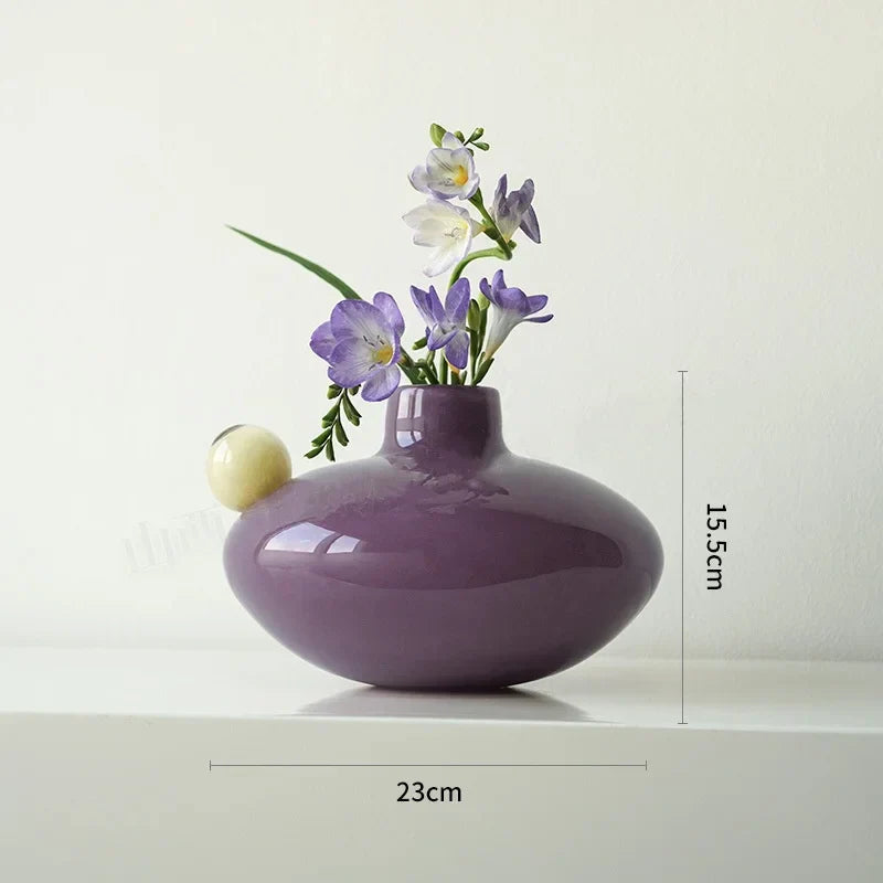 Decorbites™ Geometrische Glasvase Bunte Blasen Hydroponik-Terrarium Heimdekoration-Zubehör