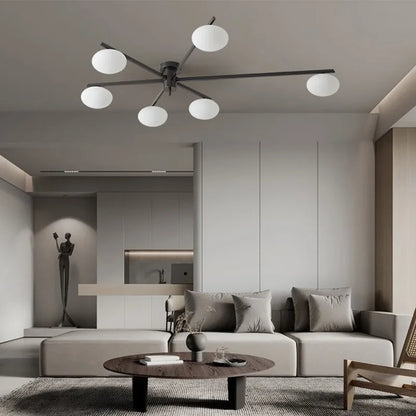 DecorBites™ Brass Glass Ceiling Lamp, G9 Bulb Suspension Light for Bedroom, Living Room