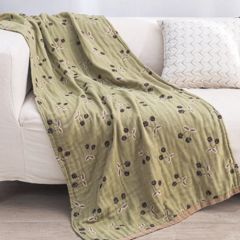 DecorBites™ Boho Cotton Gauze Bath Towel - Quick-Dry & Large Wrap