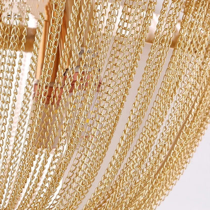 ديكوربايتس™ مصباح حائط LED بسلسلة من الألومنيوم للممر وغرفة النوم - ذهبي/فضي