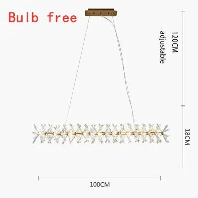 DecorBites™ Crystal Flower Chandelier: Luxury LED Ceiling Light for Home Decor, Living Room, Bedroom