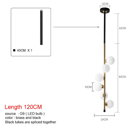 DecorBites™ Glass Ball Pendant Lights for Home Decor and Dining, Nordic Minimalism Style