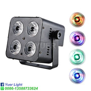 Decorbites™ Luz LED Flat Par 4X10W RGBW para Iluminación de Fiestas, Bodas y Escenarios