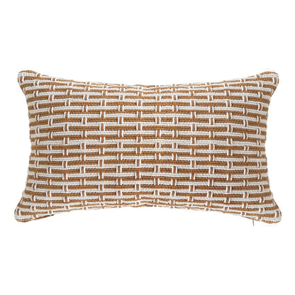 غطاء وسادة DecorBites™ من القطن المنسوج، مناسب للأريكة أو السرير أو غرفة المعيشة