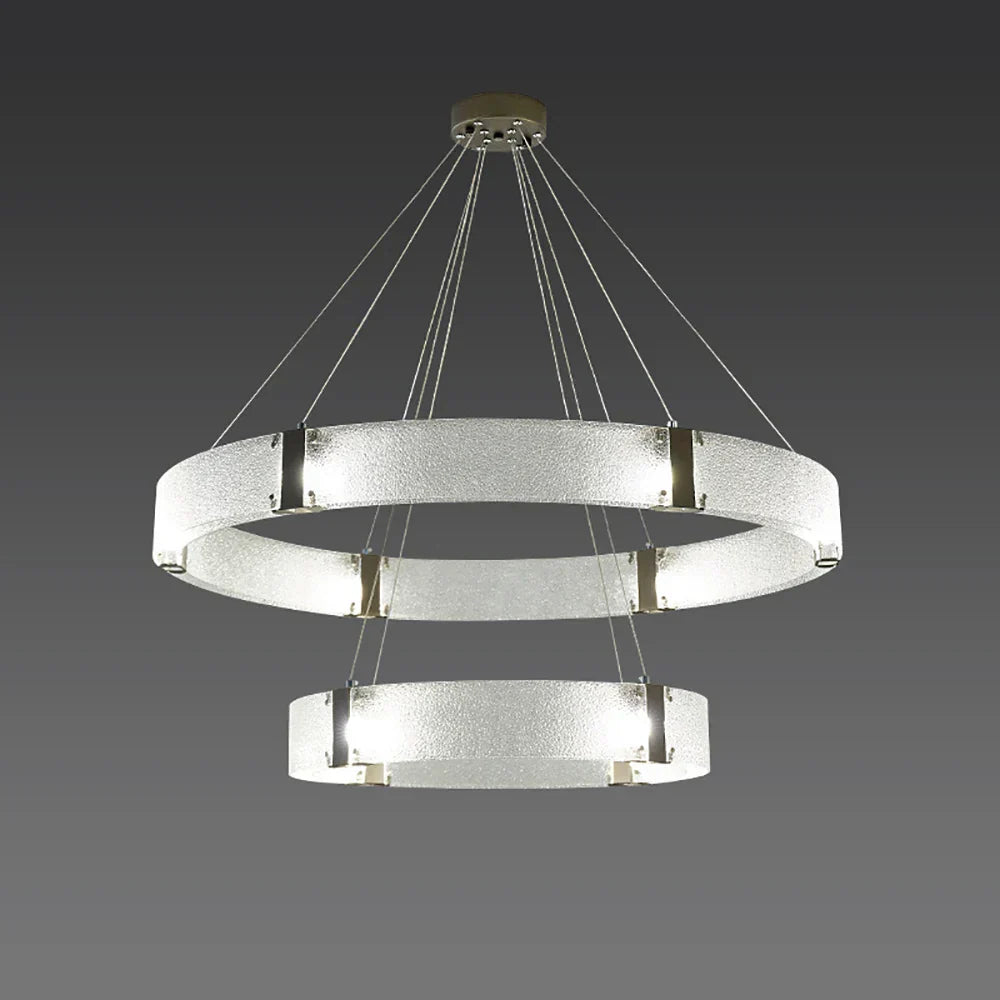 DecorBites™ Gold LED Chandelier for Luxe Living Room Lighting