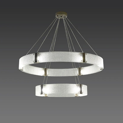 DecorBites™ Gold LED Chandelier for Luxe Living Room Lighting
