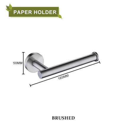 DecorBites™ Brushed Gold Bathroom Accessories Set Hand Towel Bar Rack Toilet Paper Holder