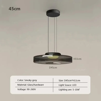 Nordic Glass Pendant Light in Green or Gray