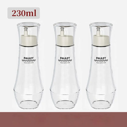DecorBites™ Glass Seasoning Bottle Set for Cooking: Oil, Vinegar, Soy Sauce, Barbecue Spray