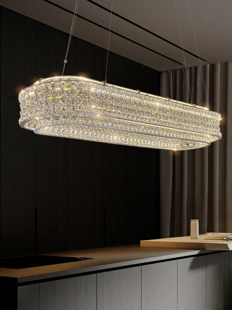 Gold Crystal Restaurant Chandelier