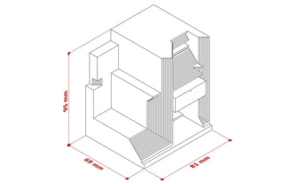 Decoración para el hogar DecorBites™ de hormigón: Modelo del cementerio de la familia Brian para escritorio de sala de estar.