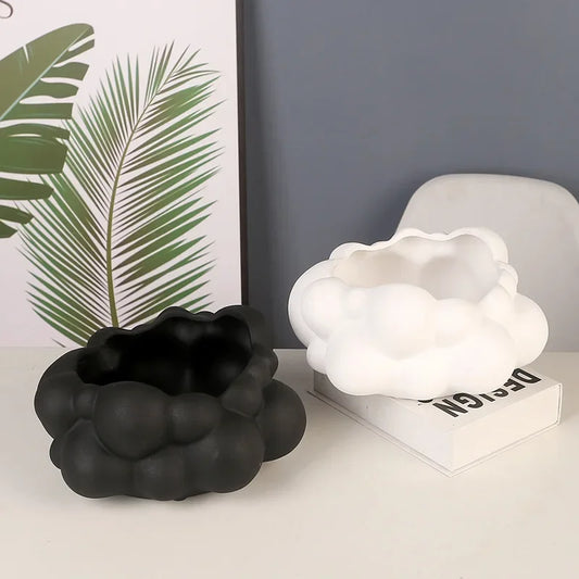 DecorBites™ Abstract Patchwork Ceramic Vase Bubble Flower Pot Home Decor