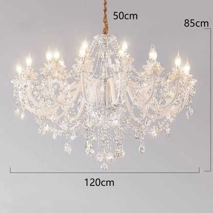 DecorBites™ Crystal Chandelier: Modern Home Decoration Pendant Lights for Living & Dining Room