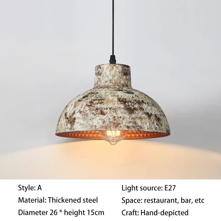 White Vintage Pendant Light For Kitchen Dining