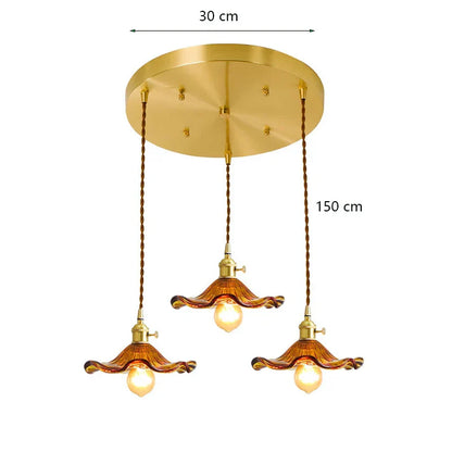 DecorBites™ Lotus Leaf Pendant Lights: Modern Nordic Glass Pendant Lamp for Bedroom, Dining Room, Kitchen