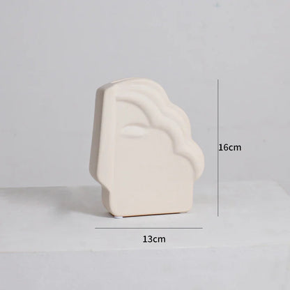 مزهرية سيراميك غير منتظمة من DecorBites™ لتنسيق الزهور العصرية وديكور الغرفة