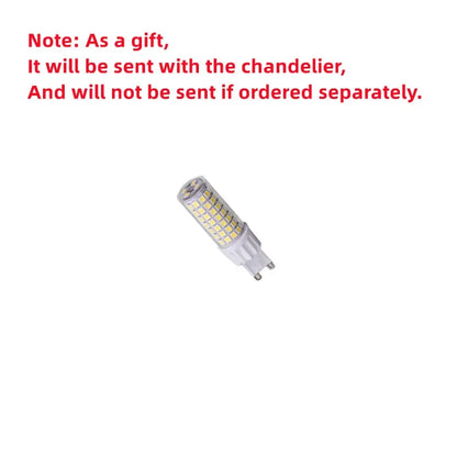 ثريات ديكوربايتس™ الزجاجية المصممة على شكل أوراق الطاووس الزرقاء للإضاءة