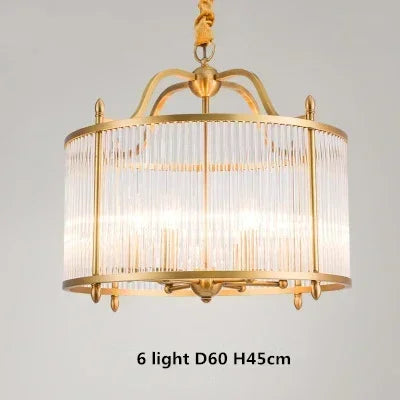 Decorbites™ Lámpara de Araña de Vidrio de Cobre Dorado LED de Techo Colgante