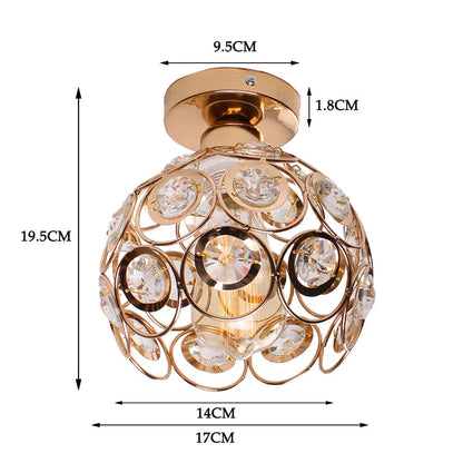 DecorBites™ Glass Crystal LED Ceiling Chandelier for Home Decor