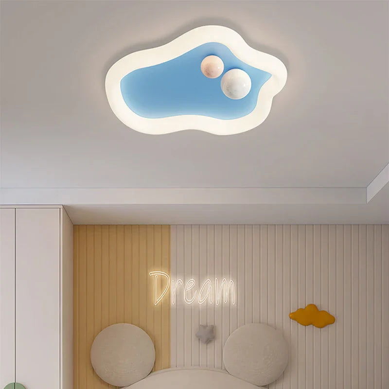 Pink Blue Ceiling Lamp