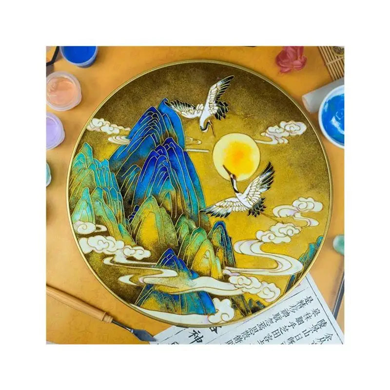 DecorBites™ Cloisonne Silk Enamel Painting DIY Kit - Beginner Handmade Material Package