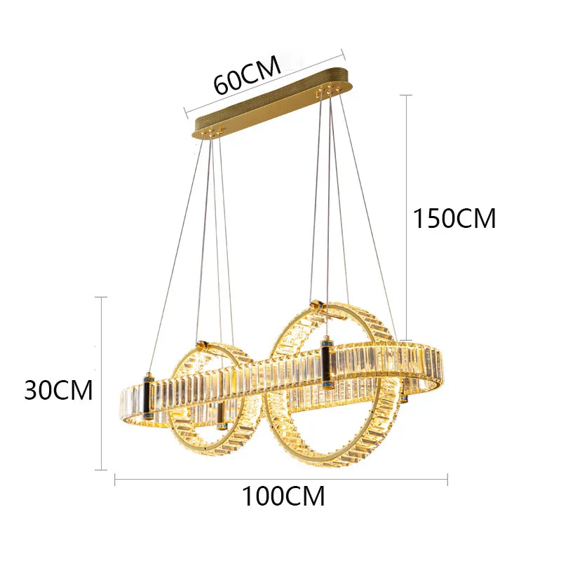 ثريا كريستال DecorBites™‎ معلقة لغرفة المعيشة وغرفة الطعام