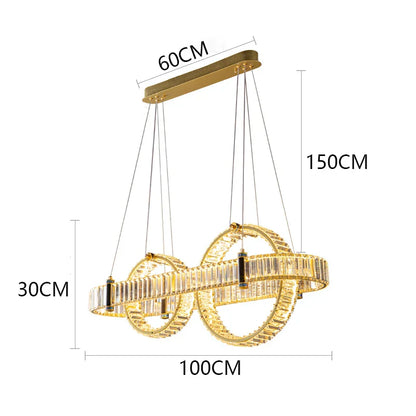 ثريا كريستال DecorBites™‎ معلقة لغرفة المعيشة وغرفة الطعام