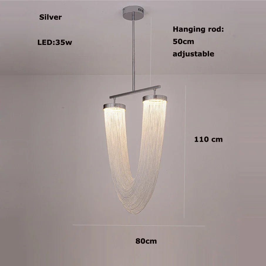 Aluminum Foyer Ceiling Chandelier
