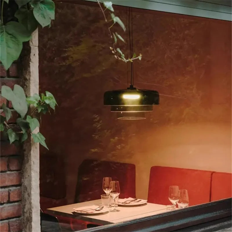 Decorbites™ Levels Bunte Glasanhängerleuchte: Moderne LED-Kronleuchter für Esszimmer, Bar und Wohnzimmer