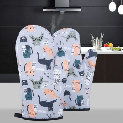 DecorBites™ Heat-Resistant Microwave Gloves for Kitchen Baking Barbecue and Oven