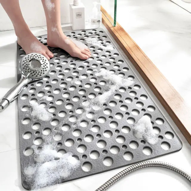 Decobites Soft TPE Bath Mat Large Hydrophobic Pad Anti-slip Non-toxic Waterproof Mats