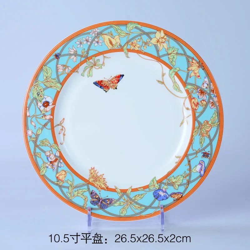 Vajilla DecorBites™ de porcelana fina: plato, taza de té, platillo, bandeja, vasos de café, vajilla de cocina